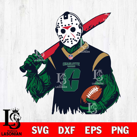 Charlotte 49ers Jason Voorhees Horror 11 Svg Eps Dxf Png File, NCAA svg, Digital Download, Instant Download