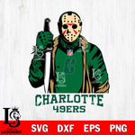 Charlotte 49ers Jason Voorhees Horror 3 Svg Eps Dxf Png File, NCAA svg, Digital Download, Instant Download