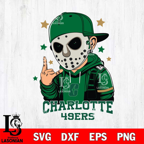 Charlotte 49ers Jason Voorhees Horror 9 Svg Eps Dxf Png File, NCAA svg, Digital Download, Instant Download