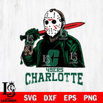 Charlotte 49ers Jason Voorhees Horror Halloween Svg Eps Dxf Png File, NCAA svg, Digital Download, Instant Download