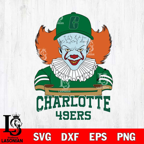 Charlotte 49ers Pennywise Horror Sport 2 Svg Eps Dxf Png File, Digital Download