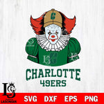 Charlotte 49ers Pennywise Horror Sport 7 Svg Eps Dxf Png File, Digital Download
