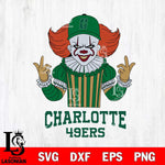 Charlotte 49ers Pennywise Horror Sport 8 Svg Eps Dxf Png File, Digital Download