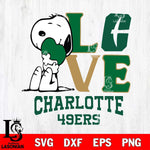 Charlotte 49ers Snoopy Sport 10 Svg Eps Dxf Png File, Digital Download
