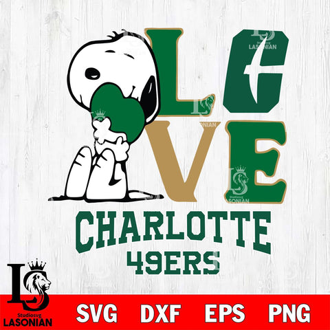 Charlotte 49ers Snoopy Sport 10 Svg Eps Dxf Png File, Digital Download