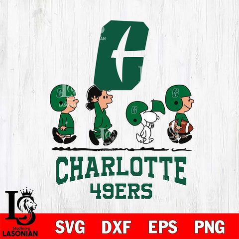 Charlotte 49ers Snoopy Sport 12 Svg Eps Dxf Png File, Digital Download
