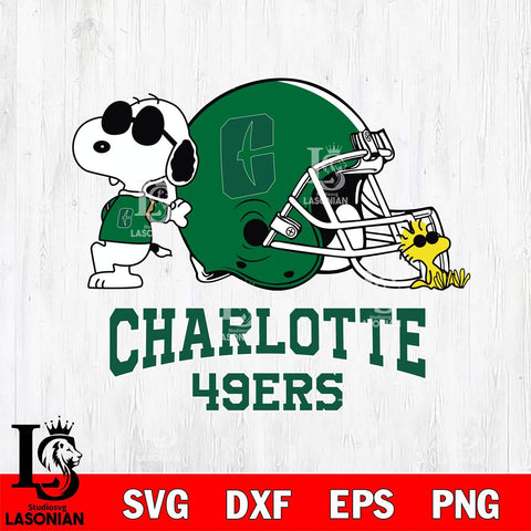 Charlotte 49ers Snoopy Sport 2 Svg Eps Dxf Png File, Digital Download