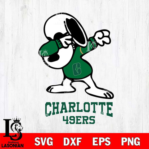 Charlotte 49ers Snoopy Sport 3 Svg Eps Dxf Png File, Digital Download