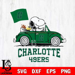 Charlotte 49ers Snoopy Sport 5 Svg Eps Dxf Png File, Digital Download