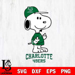 Charlotte 49ers Snoopy Sport 8 Svg Eps Dxf Png File, Digital Download