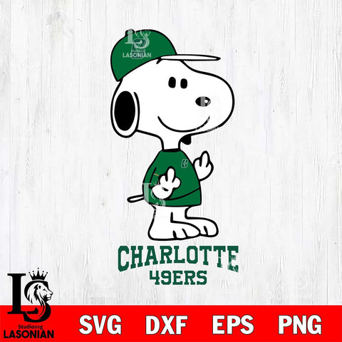 Charlotte 49ers Snoopy Sport 8 Svg Eps Dxf Png File, Digital Download