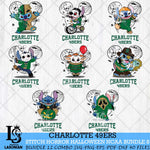 Charlotte 49ers Stitch Horror Halloween Bundle NCAA Svg Eps Dxf Png File, Digital Download, Instant Download