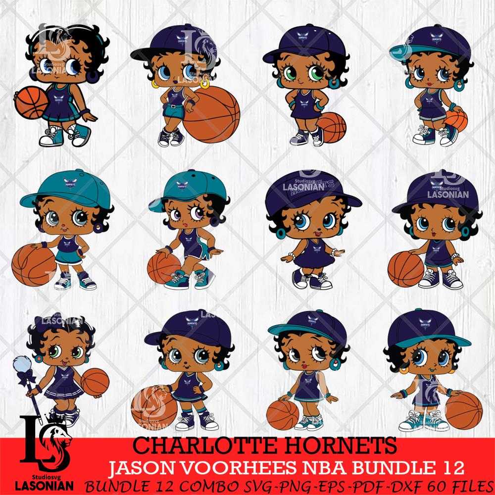 Charlotte Hornets Betty Boop NBA Bundle 12 SVG – lasoniansvg