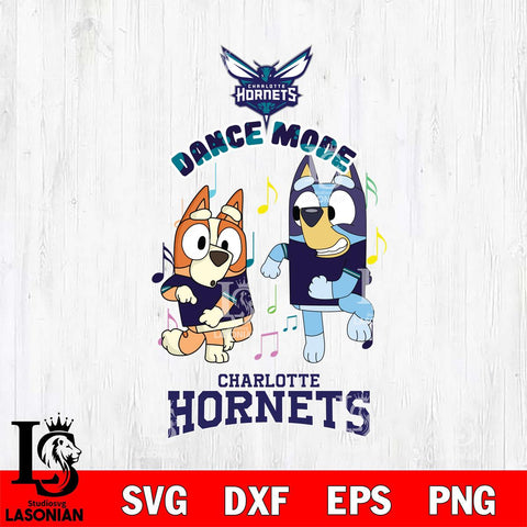 Charlotte Hornets Bluey Bingo Svg Eps Dxf Png File, NBA svg, Digital Download, Instant Download