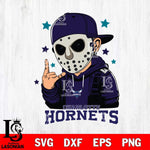 Charlotte Hornets Jason Voorhees Horror 9 Svg Eps Dxf Png File, NBA svg, Digital Download, Instant Download