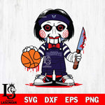 Charlotte Hornets Jigsaw Horror basketball SVG DXF EPS PNG FILE, NBA File Cut,Halloween Digital Download,Instant Download, Silhouette
