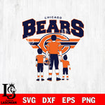 Best dad ever Chicago Bears SVG DXF EPS PNG FILE, File Cut, Digital Download,Instant Download, Silhouette, Cricut