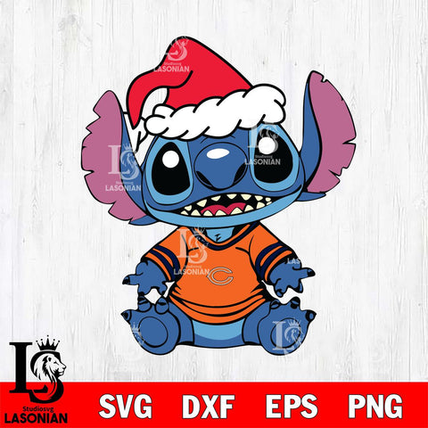 Chicago Bears Baby Stitch Christmas Svg Eps Dxf Png File, Digital Download, Instant Download