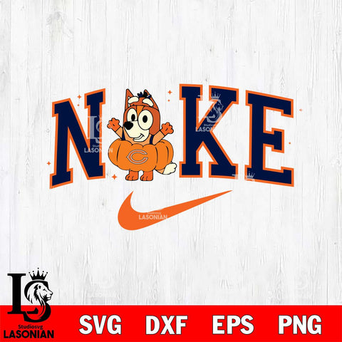 Chicago Bears Bluey Halloween Nike Nfl Svg Eps Dxf Png File, Digital Download, Instant Download