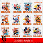 Chicago Bears Disney Rad Dad NFL Bundle 12 SVG DXF EPS PNG FILE, Father day File Cut,Digital Download,Instant Download,Disney Svg Files