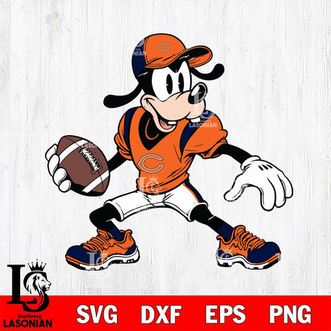 Chicago Bears Goofy Svg Eps Dxf Png File, Digital Download, Instant Download