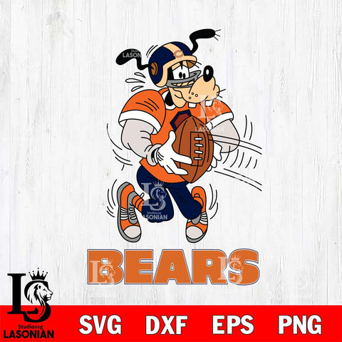 Chicago Bears Goofy Sport Football SVG DXF EPS PNG FILE,NFL Cricut ,Football Digital Download,Instant Download, Silhouette