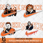Chicago Bears Halloween NFL Bundle 4 Svg Eps Dxf Png File, Digital Download, Instant Download