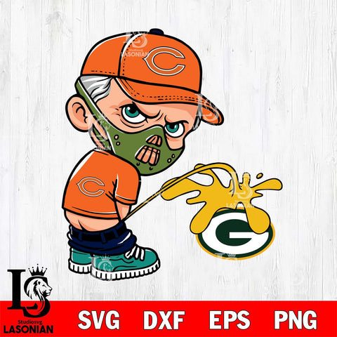 Chicago Bears Hannibal Lecter Piss On Green Bay Packers Svg Eps Dxf Png File, Digital Download, Instant Download
