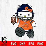 Chicago Bears Hello Kitty sport Svg Eps Dxf Png File, Digital Download, Instant Download
