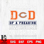 Chicago Bears Im A Proud Dad SVG DXF EPS PNG FILE, NFL File Cut,Digital Download,Instant Download, Silhouette