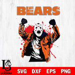 Chicago Bears Jason Voorhees Horror Halloween 3 Svg Eps Dxf Png File, Digital Download, Instant Download