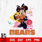 Chicago Bears Minnie Mouse Sport SVG DXF EPS PNG FILE, Disney Father day File Cut,Digital Download,Instant Download,Disney Svg Files