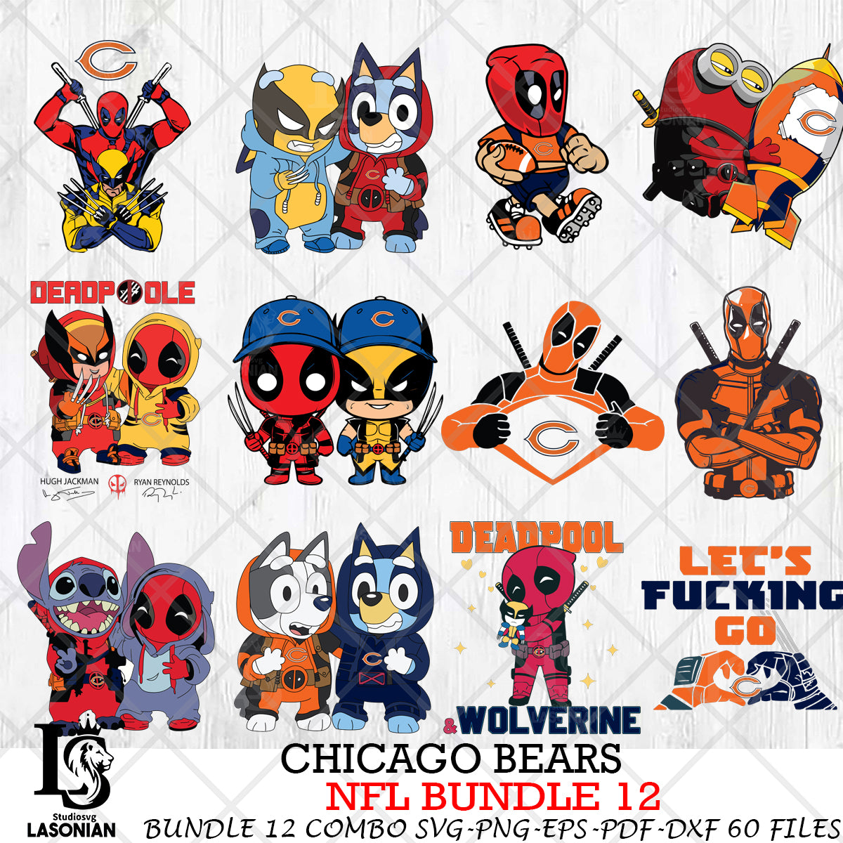 Chicago Bears NFL Bundle 12 – lasoniansvg