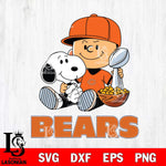 Chicago Bears Peanuts Snoopy Champion football SVG DXF EPS PNG FILE,Snoopy File Cut, Nfl Digital Download,Instant Download, Silhouette