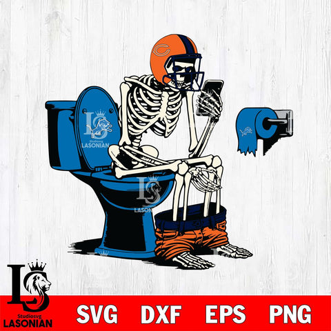 Chicago Bears Shit On Detroit Lions Svg Eps Dxf Png File, Digital Download, Instant Download