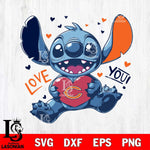 Chicago Bears Stitch Love Svg Eps Dxf Png File, Digital Download, Instant Download
