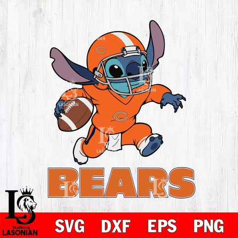 Chicago Bears Stitch Super Sport SVG DXF EPS PNG FILE, NFL File Cut, Digital Download,Instant Download, Silhouette, Cricut
