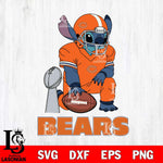 Chicago Bears Stitch Vince Lombardi Trophy SVG DXF EPS PNG FILE, NFL File Cut, Digital Download,Instant Download, Silhouette, Cricut