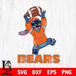 Chicago Bears Stitch playing football SVG DXF EPS PNG FILE, NFL File Cut, Digital Download,Instant Download, Silhouette, Cricut