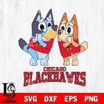 Chicago Blackhawks Bluey & Bingo 15 Svg Eps Dxf Png File, NHL svg, Digital Download, Instant Download