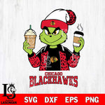 Chicago Blackhawks Grinch 2 coffee Svg Eps Dxf Png File, Digital Download, Instant Download