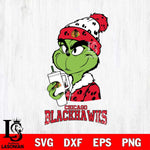 Chicago Blackhawks Grinch Bougie Leopard Svg Eps Dxf Png File, Digital Download, Instant Download