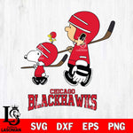 Chicago Blackhawks Peanuts Hockey Svg Eps Dxf Png File, Digital Download , Instant Download, Svg Files