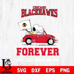 Chicago Blackhawks Snoopy and Charlie Brown Car Svg Eps Dxf Png File, Digital Download , Instant Download, Svg Files