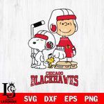 Chicago Blackhawks Snoopy and Charlie Brown Hockey Svg Eps Dxf Png File, Digital Download , Instant Download, Svg Files