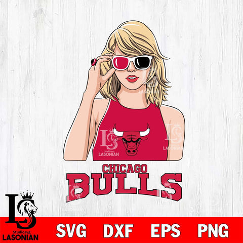 Chicago Bulls And Taylor Swift Fan Svg Eps Dxf Png File, Digital Download, Instant Download