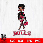 Chicago Bulls Beautiful Black Fan Girl