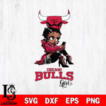 Chicago Bulls Beauty Black Fan Girl Football