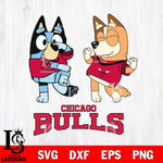 Chicago Bulls Bluey Chilli Sport Svg Eps Dxf Png File, Digital Download, Instant Download