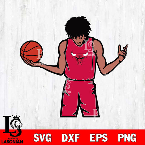 Chicago Bulls Boy Basketball Svg Eps Dxf Png File, Digital Download, Instant Download